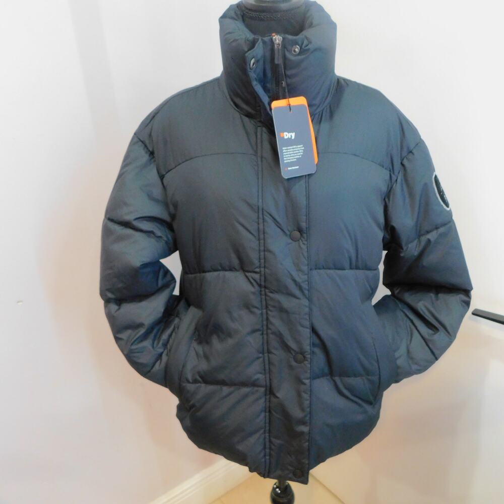 Bass Outdoor Women's Discovery Full Zip Puffer Winter Jacket Black New Small